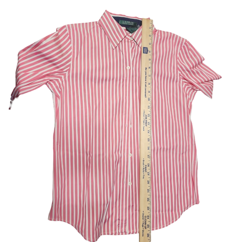 NWT Ralph Lauren pink & white tailored shirt..2005 Green label! - Picture 7 of 8